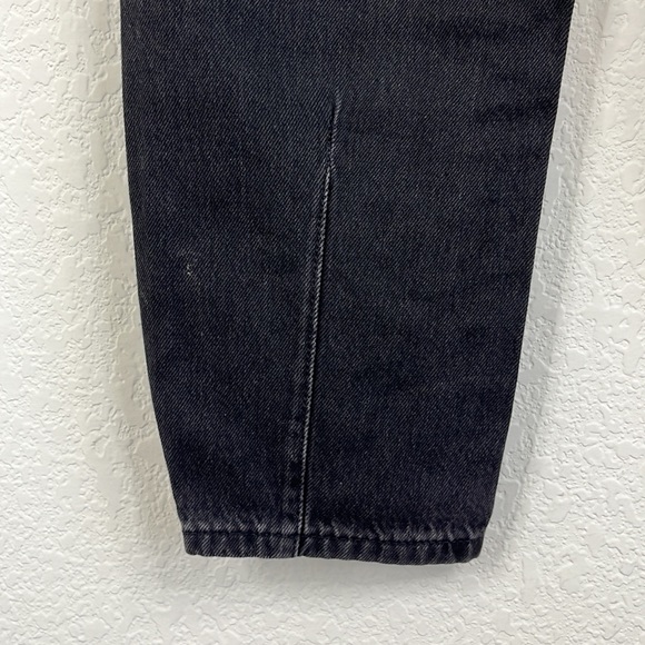 Zara Paperbag Waist High Rise Tapered Balloon Leg Cropped Jeans - Picture 8 of 14